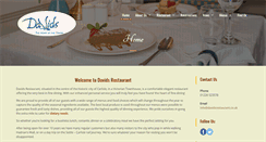 Desktop Screenshot of davidsrestaurant.co.uk